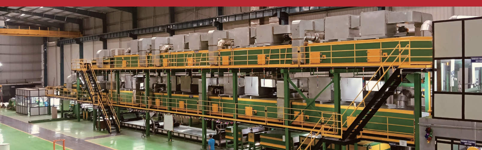 Aluminium dubbel färgbeläggning dubbel bakning produktionslinje