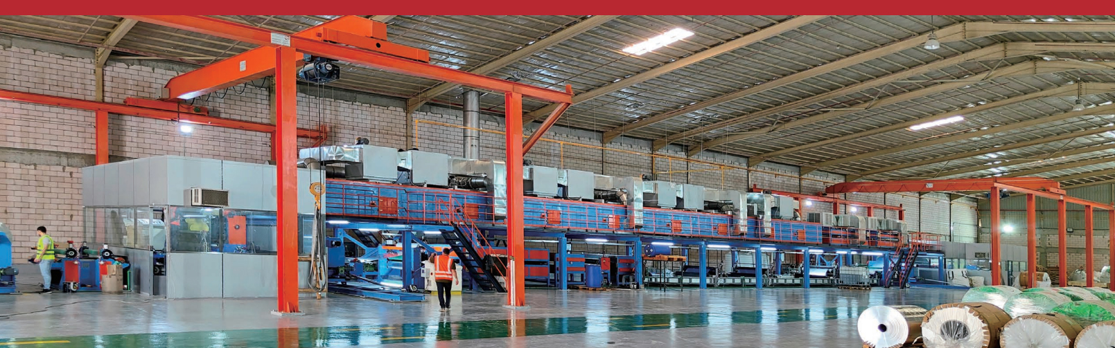Aluminium Single Color Coating Single Baking Produktionslinje