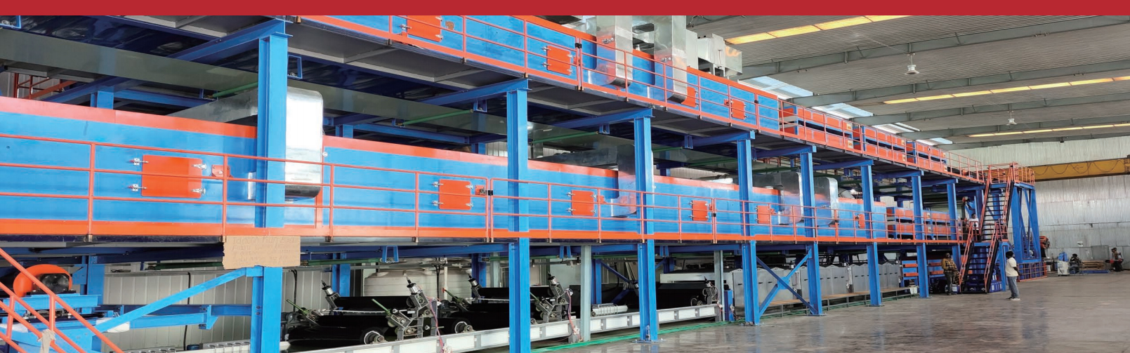 Aluminium Triple Color Coating Dubbel Bakning produktionslinje