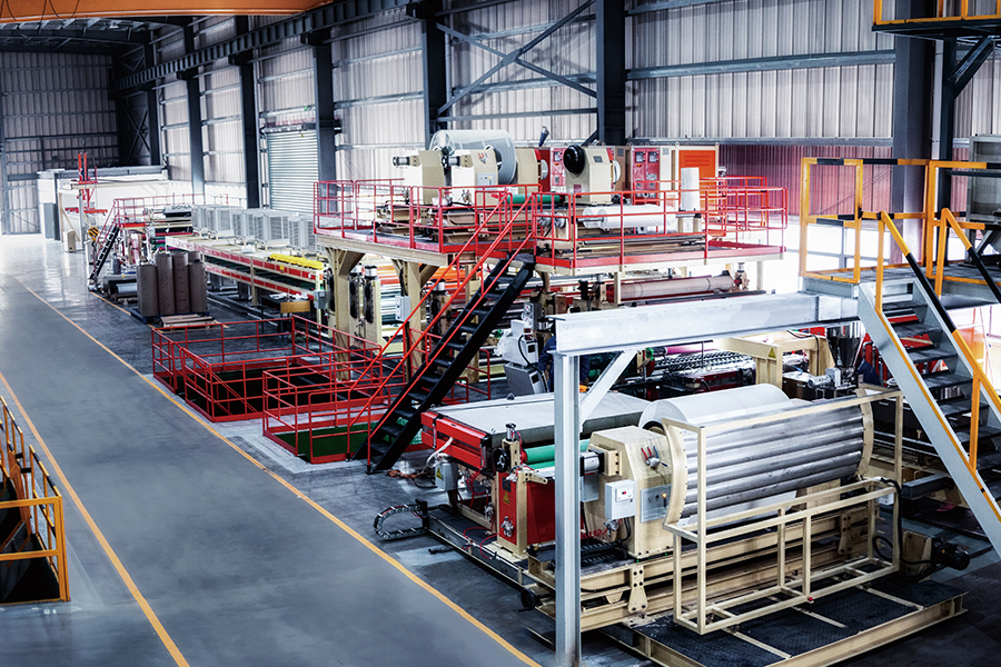 Produktionslinje för aluminiumkompositpanel (ACP).
