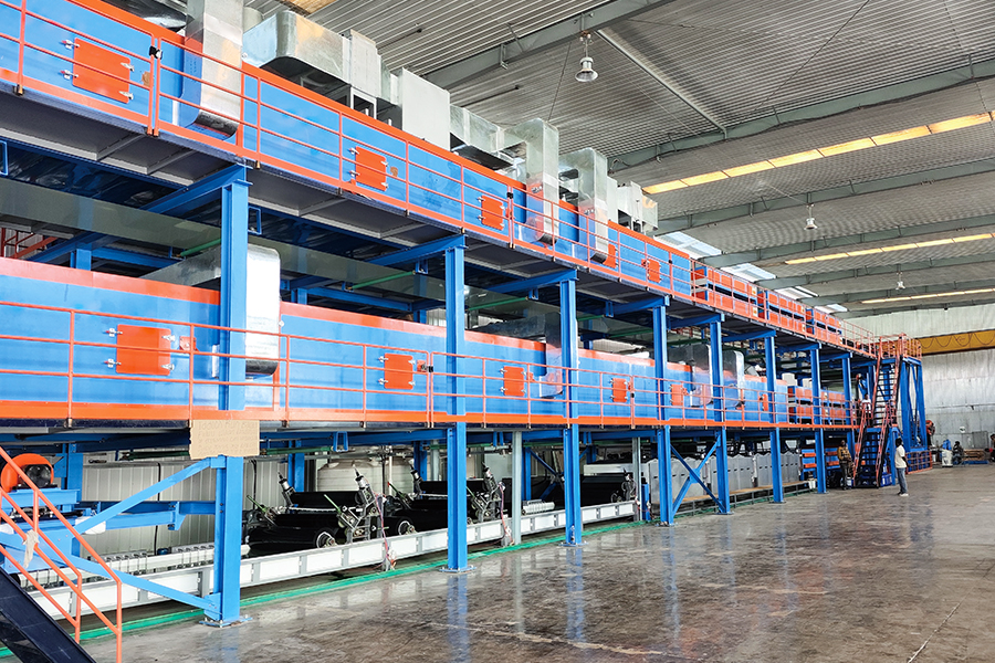 Aluminium Triple Color Coating Dubbel Bakning produktionslinje