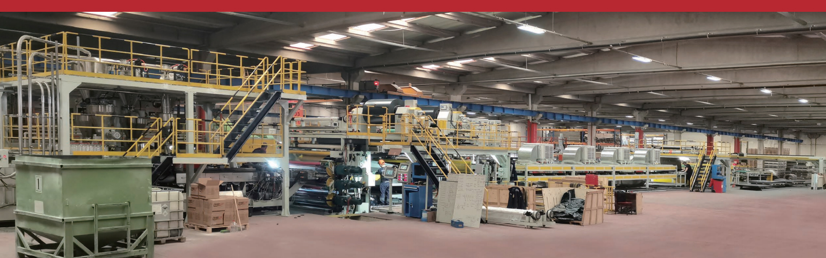 Enstegs högklass B1 FR aluminiumkompositpanel(ACP) produktionslinje
